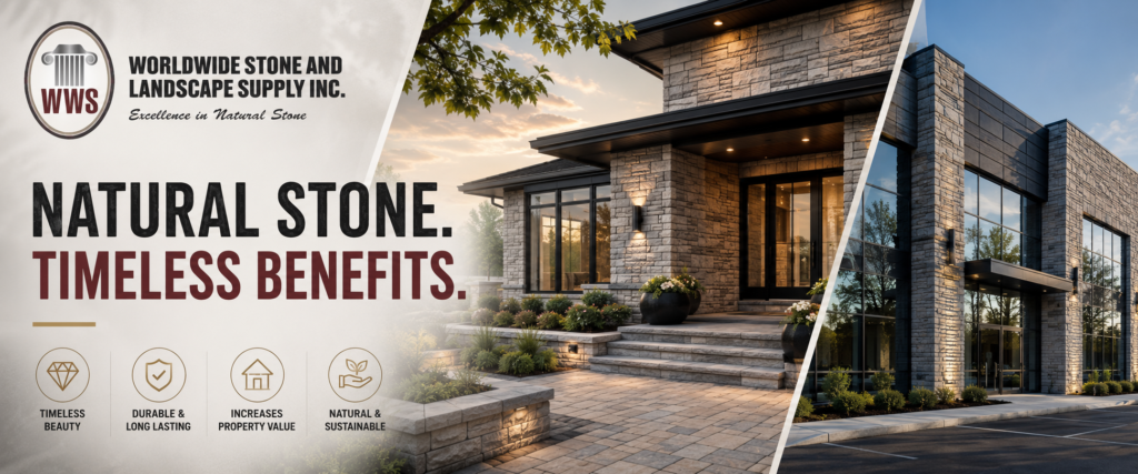 Top Benefits of Using Natural Stone in Mississauga For Residential and Commercial Projects