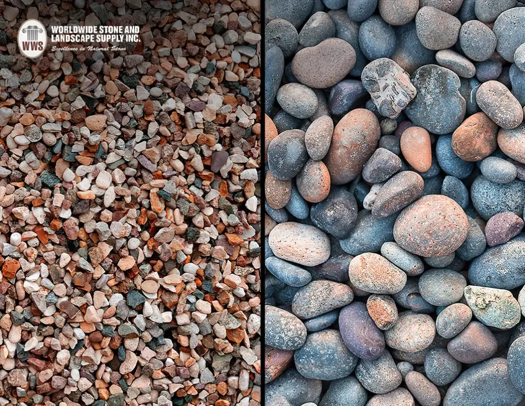 River Pebbles vs Gravel One